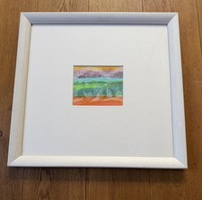 WATERCOLOUR - Landscape - FRAMED & MOUNTED - Original One Off - Oil Pastel 