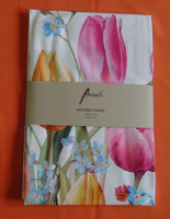 Ambiente Geschirrtuch Tulpen Vergissmeinnicht Geschirrhandtuch KüChe Blumen FrüH