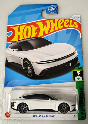 2024 Hot Wheels White DeLorean Alphas 85/250 HW Green Speed