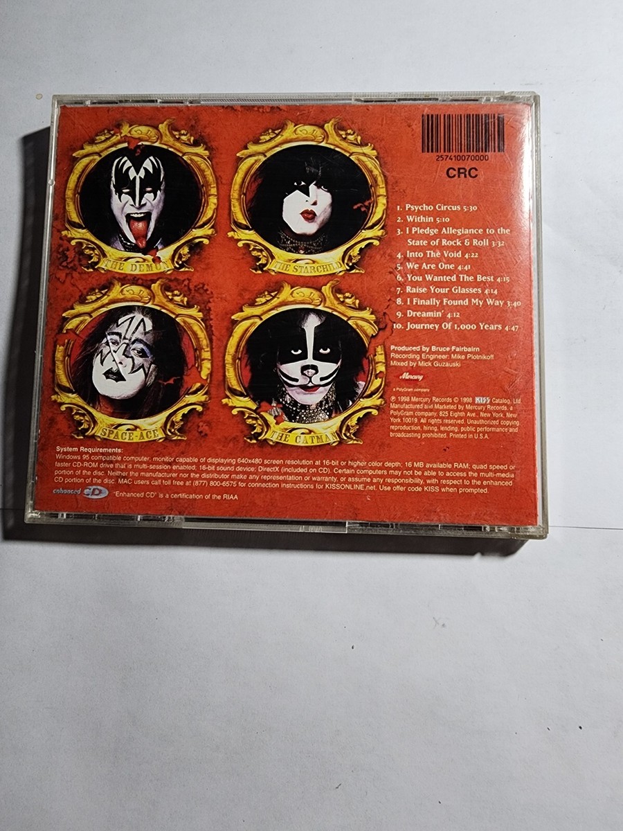 Kiss- Psycho Circus - condition Lenticular Cover VG+ CD51
