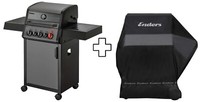Enders Gasgrill Hyde 3 Sikr Turbo, Schwarz, Inkl. WetterschutzhüLle