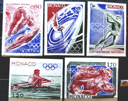 Monako 1976 imperf - Pełne Igrzyska Olimpijskie - MNH - YT 70,00 €+ - Zdjęcie 1 z 10