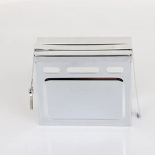 Battery Top+Side Cover+Strap Kit For Harley Wide Super Glide Electric Start FXE