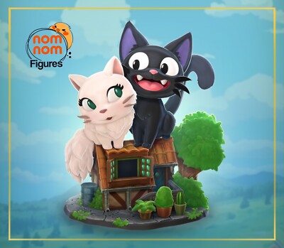 Chibi Jiji - Kiki´s Delivery Service -Fan Art Figur - 3D Resin Print 91mm