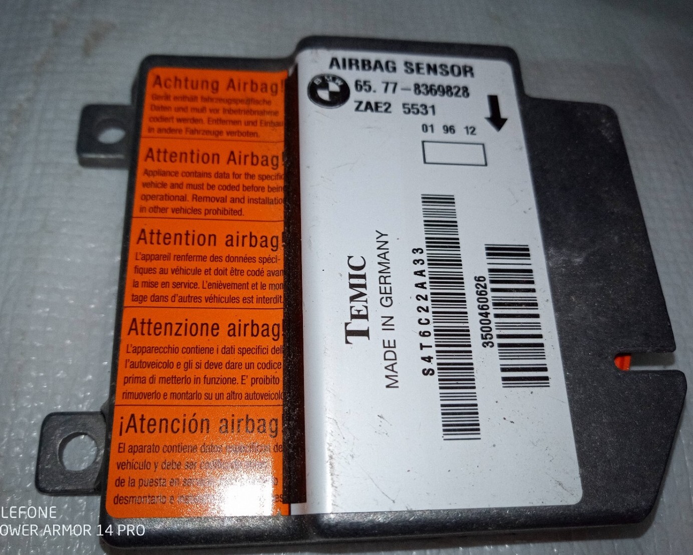 Airbag Sensor / Steuergerät - BMW 8369828 online kaufen | eBay
