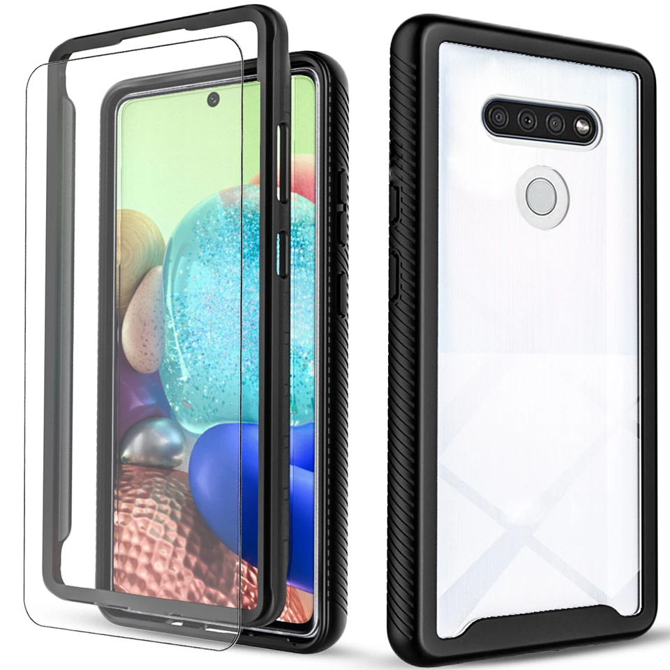 For LG Stylo 6/K51 Case Phone Cover Shockproof Clear + Tempered Glass Protector - Image 3 of 4
