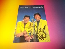 The Blue Diamonds Band Signed Autographed Autograph On Autograph Card