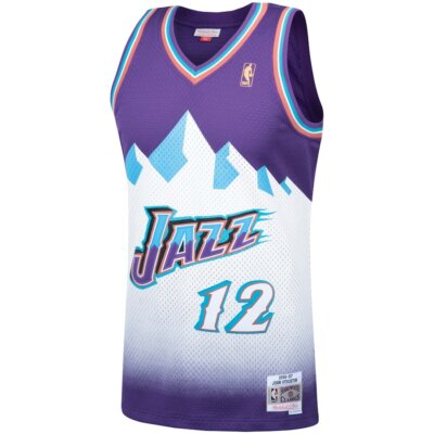 Utah Jazz John Stockton Mitchell Ness 1996-97 Hardwood Classic