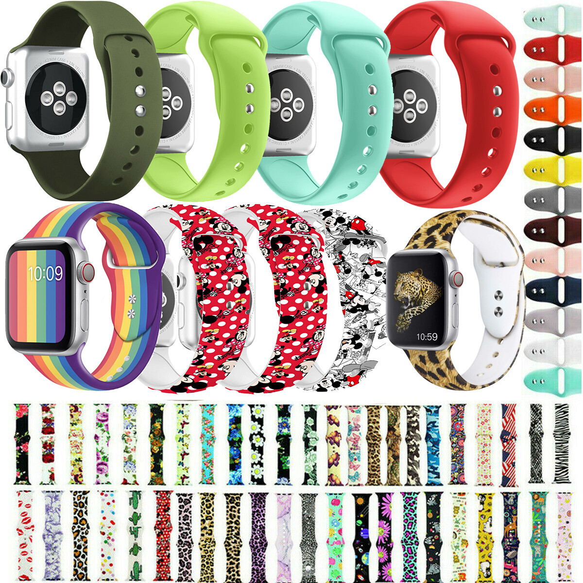 For Apple Watch Silikon Sport Armband Series