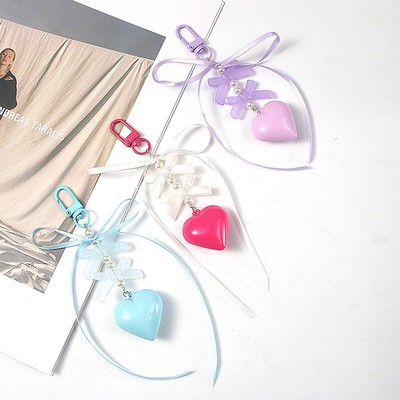 Creative Love Bow Keychain Pendant Fashion Versatile Keyring Accessories Gif _r1