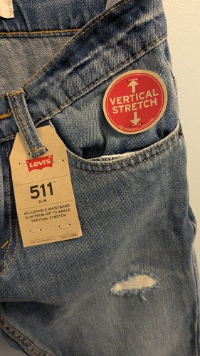 Girls Levi 511 Slim size 12 (26X26) jeans new with tags - Picture 4 of 5