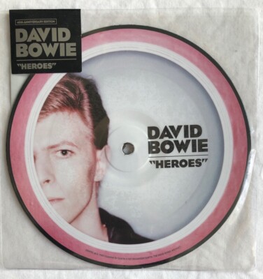 DAVID BOWIE -Heroes- Rare UK 40th Anniversary Picture Disc/Vinyl Record ...