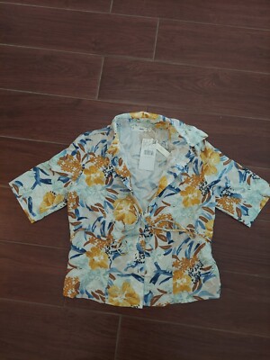 Mango Shirt Soze Xs Floral Hawaiian 