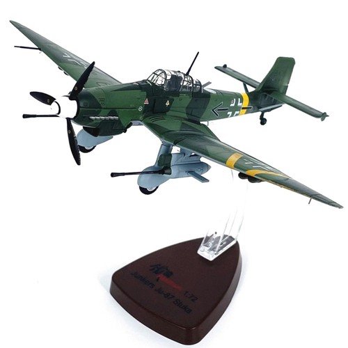 1/72 16.2cm Diecast Alloy Stuka JU-87G2 Attack Plane Finished Model With Stand - Picture 3 of 21