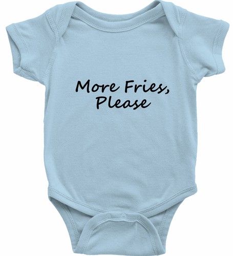 More Fries Please Toddler Kids Youth Tee T-Shirt Infant Baby Bodysuit Clothes - Picture 11 of 36