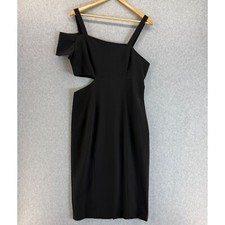 Jay Godfrey Little Black Dress LBD Cutout Bodycon Cocktail Party Dress Size 12