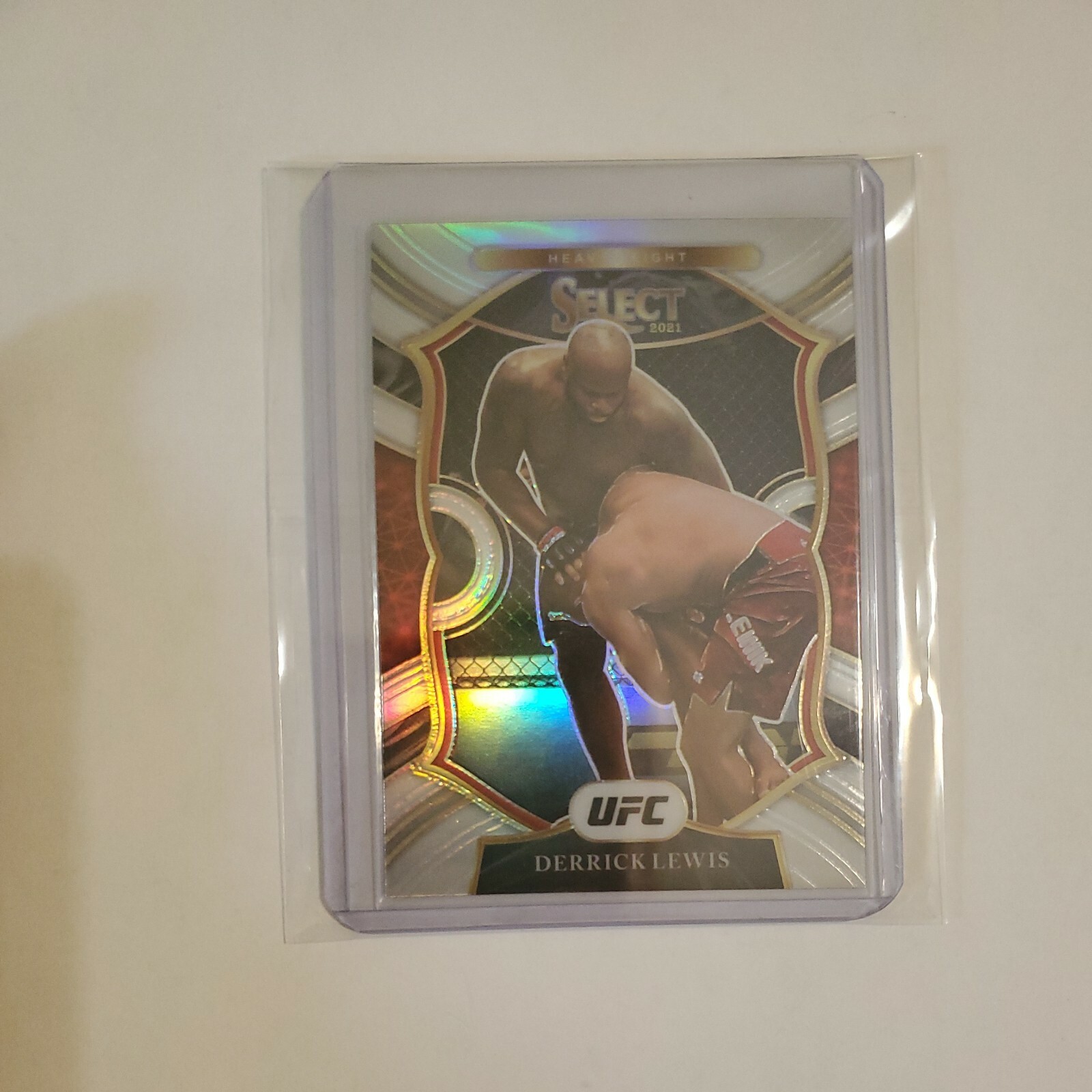 2021 Panini Select UFC Derrick Lewis Concourse SILVER Prizm card # 22