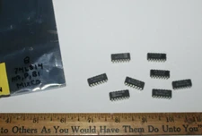 Vintage IC Chips Transistors 74LS14 Mixed Brands NOS Quantity 8
