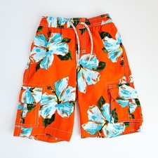 Gap Swimming Trucks Shorts Toddler Boys 5 Lined Floral Elastic Waist New w/ Tag