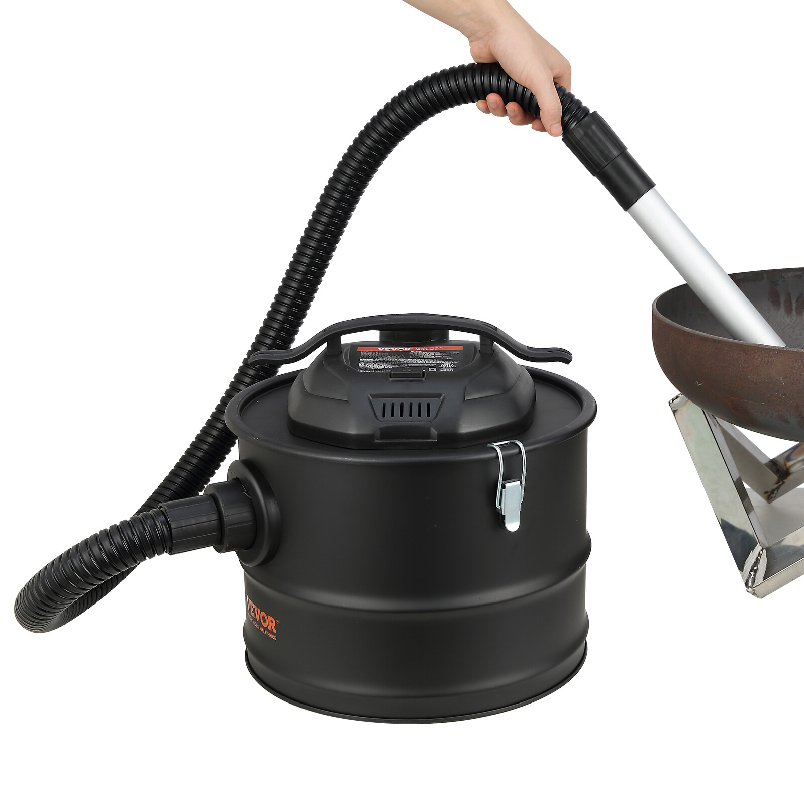 VEVOR Ash Vacuum Cleaner 4 Gallon 1200W for Fireplaces Pellet Stoves