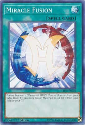 Yugioh - Miracle Fusion - 1st Edition - Plus Free Holographic Card
