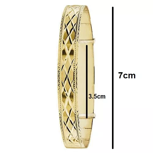Ladies gold expanding bangle clearance