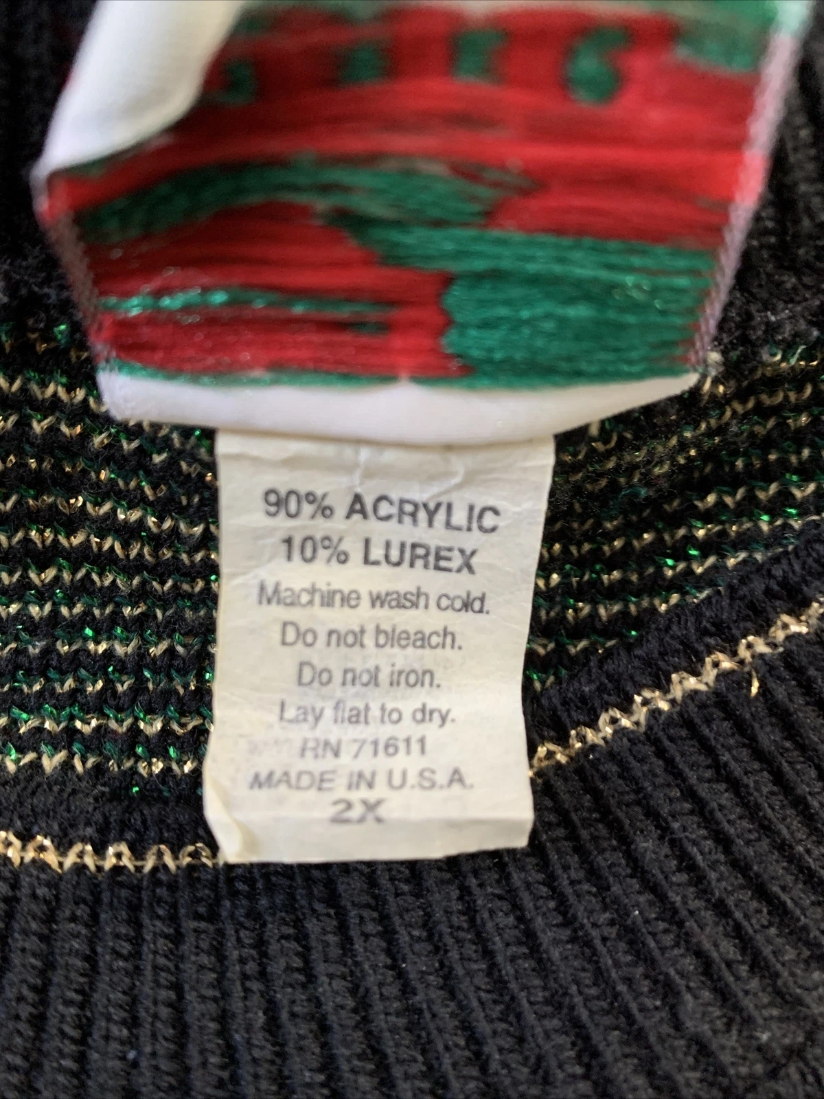 Nutcracker Ugly Christmas Sweater Floral Womens Plus size 2x Sparkly Lurex