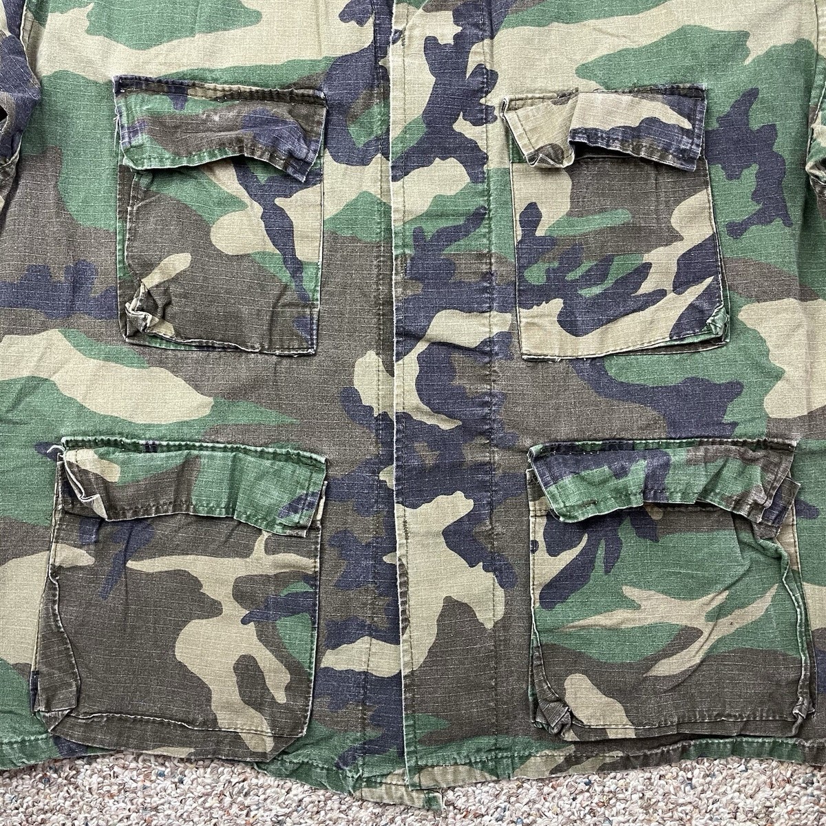 U.S. Military Camo Woodlands Field Jacket Stock 8415-01-184 U.S. Military Camo Woodlands Field Jacket Stock 8415-01-184