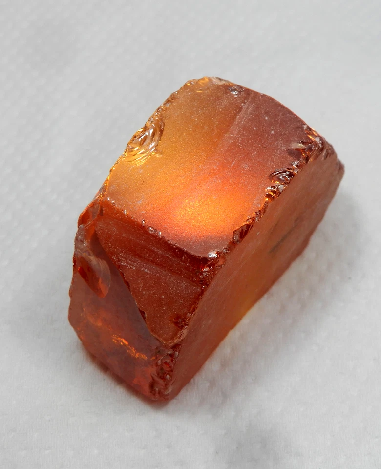 Orange Cambodia Cubic Zircon Rough Loose Gemstone 306.75 Ct - Image 2 of 4