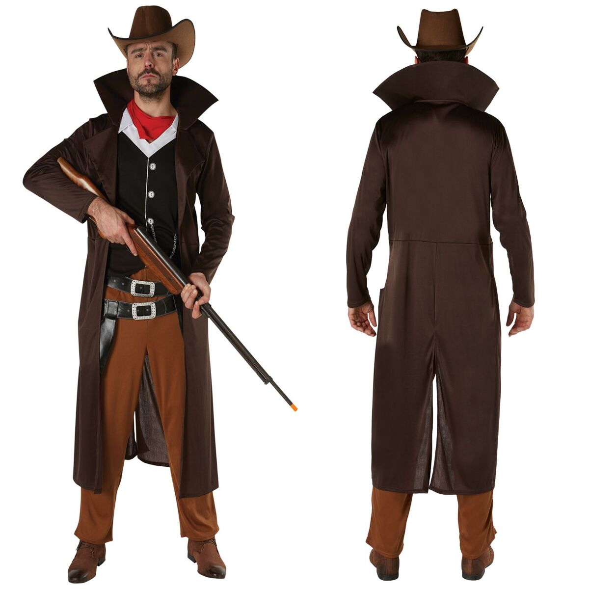 Gunslinger Costume Cowboy Mens Wild West Gunslinger Costume Cowboy Mens Wild West