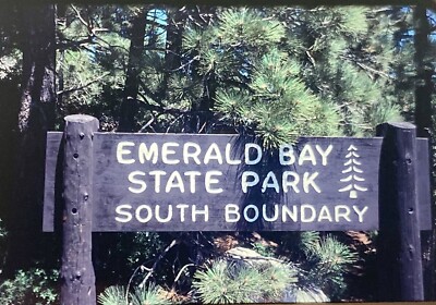 Original Vintage Photo Slide Emerald Bay State Park Sign California ...