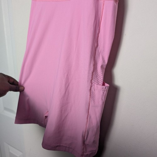 Outdoor Voices Training Kleid Shorts wellig kariert rosa aktiv Gr. M - Bild 4 von 10