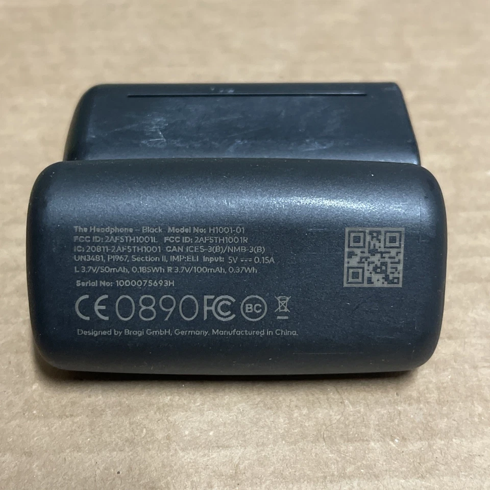 Bragi The Headphones BR-H1001-01 Earbuds CHARGING CASE - Image 3 of 4