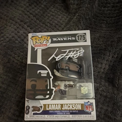 Funko Pop! Football Lamar Jackson #175 Autographed NFL Vinyl Figure