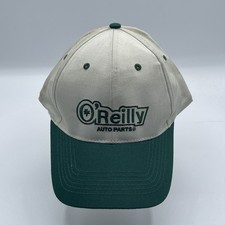O'Reilly Auto Parts Strapback Hat White Green OSFA