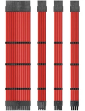 PSU Cable Extension kit Sleeved Custom Power Supply 18 AWG 24-PIN 4+4 6+2