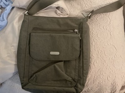 BAGALINI CROSSBODY BAG PREOWNED GREY IN GREAT SHAPE-WONDERFUL FOR TRAVEL
