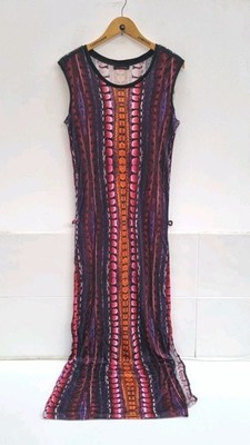 Custo Barcelona Kleid Lu Federverziertes Etuikleid Bodycon, Größe 4 Small.