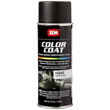 Paints 15243 Satin Black Color Coat Aerosol 12 Ounce pack Of 1