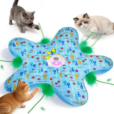 Interactive Cat Toy - Hide and Seek Automatic Cat Toys for Indoor Cats  Recharg