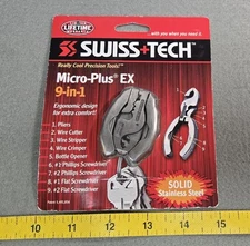 Swiss+Tech Micro Plus EX 9 In 1 Portable Mini Pocket Multi-Tool Collectible