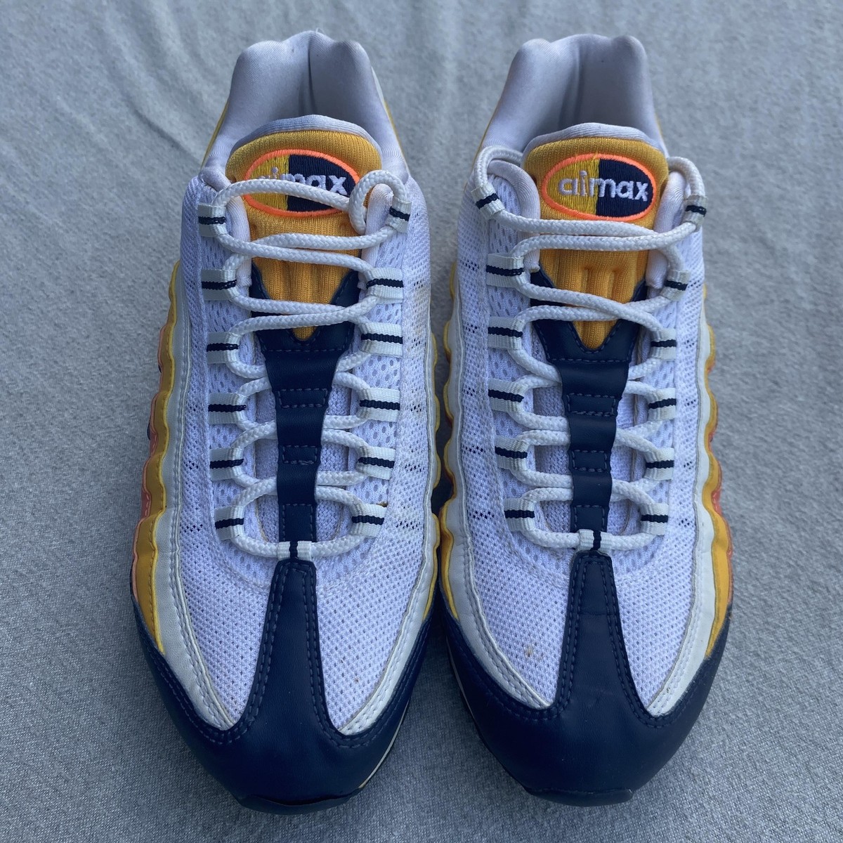 navy blue and orange air max 95