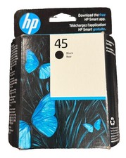 Genuine HP 45 Black Ink Cartridge 51645A Sealed Expired May 2024