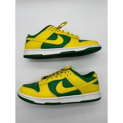 Nike Dunk Low Brazil Mens Size 13 Varsity Maize Pine Green CU1727-700 2020