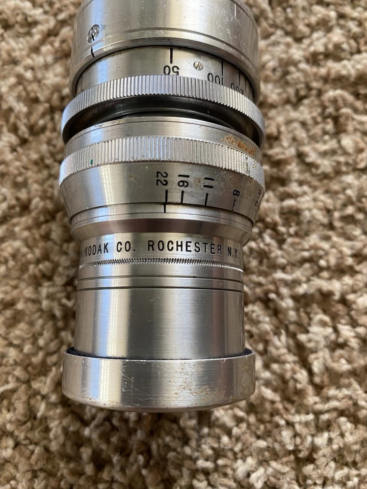 Vintage Cine-Kodak Telephoto 6" f/4.5 Camera Lens S Mount BOLEX BMCC 16mm Photo - Image 4 of 4