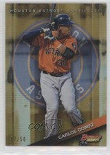 2015 Bowman's Best Gold Refractor 17/50 Carlos Gomez #89 1h5