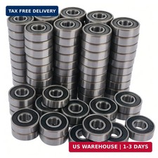 100 PCS 608-2RS Ball Bearings - Double Rubber Sealed Miniature Deep Groove Ball
