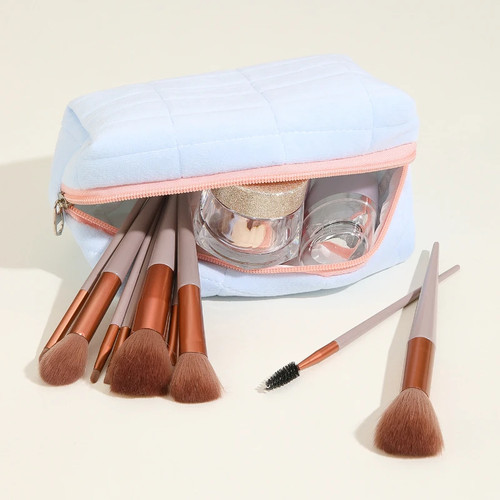 Simple Makeup Case Pillow Pen Bag High Appearance Level Women's Large - Picture 9 of 28