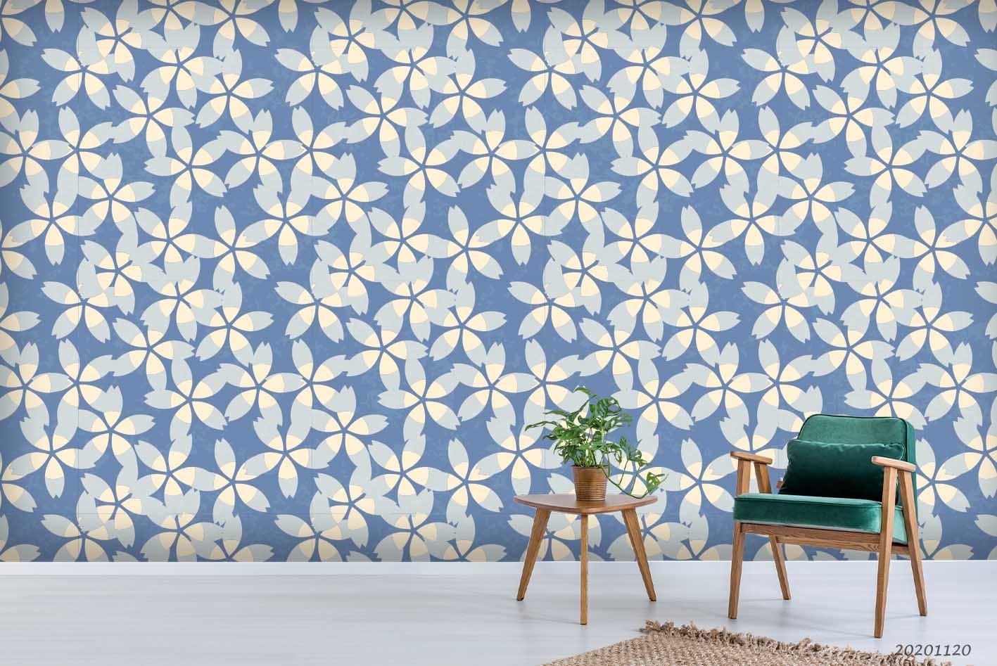 3D Japanese Style Abstract Pattern Wall Murals Wallpaper Murals Wall Sticker