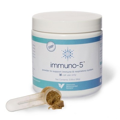 Immuno-5 Immune  Respiratory Support Powder for Cats from Veterinarian Recomm...